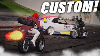 AKSI EPIC MOTOR GUNDAM BERLAWANAN DENGAN KELOMPOK PENCURI SKYLINE GUNDAM JARWO! - GTA V ROLEPLAY