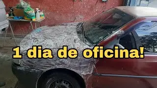 Um dia na rotina de uma oficina.Gol G2 novo antigo!!!#antigos 