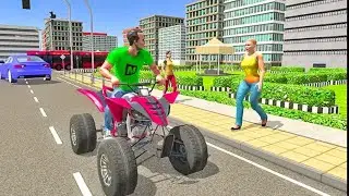 ATV Bike Taxi sim 3D#Transporting Passenger#androidgameplay