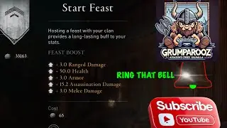 RING THAT BELL IN ASSASSINS CREED VALHALLA TO BUFF YOUR STATS FOR 3 HOURS +50 HEALTH 👀