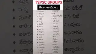 తెలంగాణ పదాలు #tspscgroups #tspsc