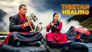 Tibetan Healing Flute - Remove Toxins And Purify Body - Alpha Waves Meditation