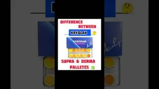 Difference between kryolan Supra and Derma base pallette ✨#shorts #kryolanbase #makeupshorts #viral