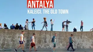 4K 🇹🇷 Walking Sunny Antalya | Kaleici. The Streets of Old Town. Roman Harbor | Turkey