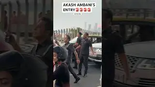 RICHEST INDIAN AKASH AMBANI&rsquo;S ENTRY WITH SECURITY IN STADIUM FOR MI VS DC IPLMATCH #SHORTS#INDIA#car