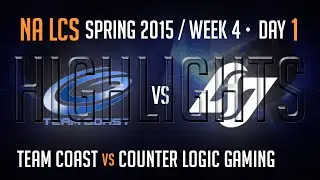 CST vs CLG (Highlights) | Week 4 S5 NA LCS Spring 2015 | Coast vs CLG W4D1G1
