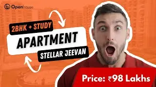 Stellar Jeevan 1193 Sqft | 2BHK Study Flat Tour Greater Noida West