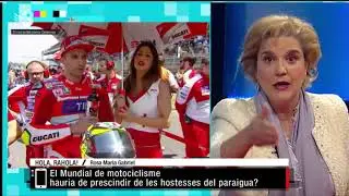 Tot es mou - Pilar Rahola respon una pregunta sobre les hostesses i el motociclisme