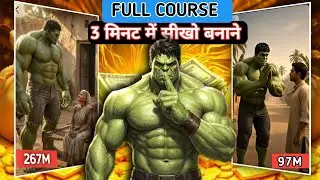 How To make Viral Halk Ai video || Full Course|| 3 मिनट में सीखो बनाने Halk Ai video 