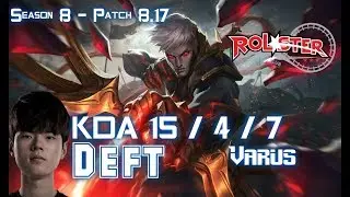 KT Deft VARUS vs KAI'SA ADC - Patch 8.17 KR Ranked