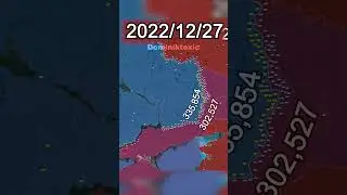 Ukraine War (Start - Present) *Every Day With Units* #shorts #animation #map #news