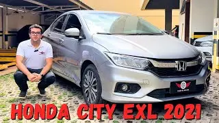 HONDA CITY EXL 2021 - Sedan confiável por R$90.000,00