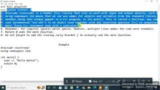 C++ Syntax Basic concepts (lecture no 2) part 2 in urdu/Hindi | Computer Science|