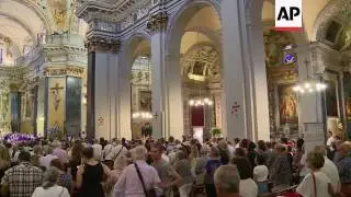 Prayers for Nice attack victims at cathedral