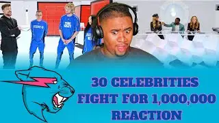 Reaction To MrBeast 30 Celebrities Fight For $1,000,000 Video
