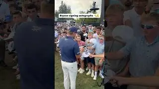 Class act from Bryson after the loss 🤩 #golf #LIVGolf #brysondechambeau
