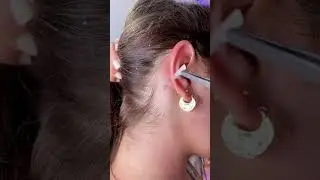 Ear back tattoo design