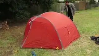 Setting up Exped Venus II , 2 Person, 4 Season tent
