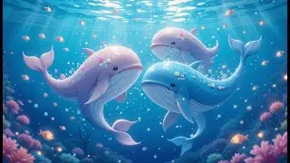 Whales Go Dancing Under the Moon | Magical Ocean Rhyme for Kids | Nursery Rhymes & Songs