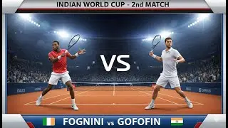 Fabio Fognini vs Gofofin | Indian World Cup 2nd Match | Tennis Gameplay