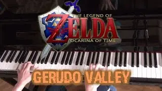 Gerudo Valley on Piano (Zelda Ocarina of Time) || AqareCover
