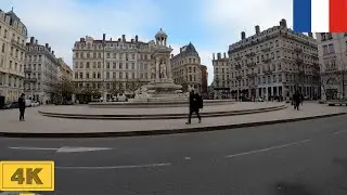 Lyon, France (Shopping area) | Winter 2022【4K】