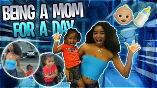 I TRIED BEING A MOM FOR 24 HOURS! 👶🏽