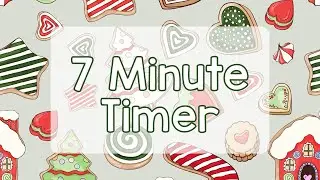 7 Minute Timer - Cute Christmas Cookie Themed Timer - Calm Ending Chime - Winter - Christmas Timer