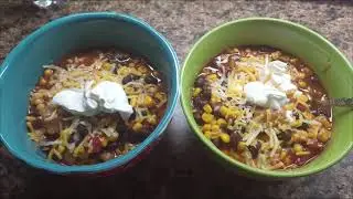 Day 40 ~ Quick & EASY Tamale Taco Soup ~ EXTREME Pantry & Freezer Challenge