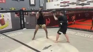JON JONES HEAVYWEIGHT TRAINING!!! #ufcshorts #shorts