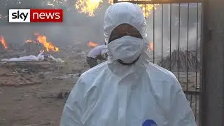 COVID-19: Makeshift crematorium set up in India