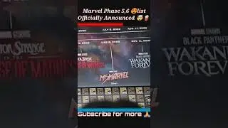 Marvel [Phase 5-6] Movies List🤯 / #marvel #phase5  #sandiegocomiccon