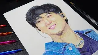 Drawing CHANGBIN (Stray Kids) Ballpoint Pen | DeMoose Art