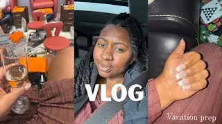 Vlog : Let's Prep for Family Vacation!!! Nails + Skincare