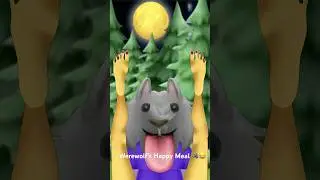 Werewolf&rsquo;s Happy Meal - #animation #funny #memes #shorts #wolf #food #comedy #moon #transformation