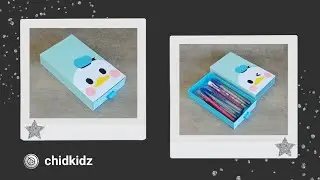 Donald Duck Walt Disney Pencil Case Cardboard [ 3 Minute Craft ]