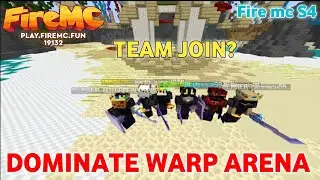 Dominate Warp Arena In This Lifesteal Server || Fire Mc Season 4
