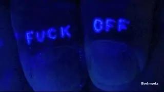☢ UV Glow in the Dark - Black Light TATTOO on the thumbs ☢ (full procedure)