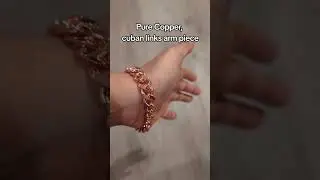 Copper Cuban Links Bracelet