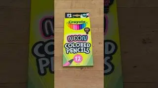👀 Quick Look at Crayola Neon set of colored pencils #crayola