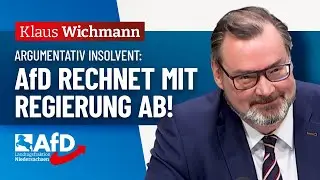 AfD rechnet ab! &ndash;&nbsp;Klaus Wichmann (AfD)