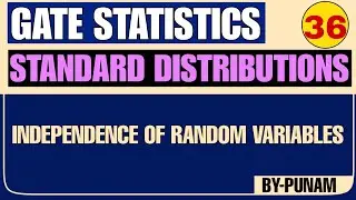Independence of random variables | Solved examples| ONE SHOT | GATE STATISTICS | Statistics by Punam