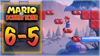 Mario vs Donkey Kong - Level 6-5 - All Presents (Gifts) - Slippery Summit