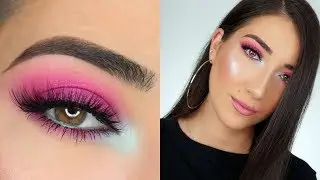 HOT PINK SMOKEY EYE MAKEUP TUTORIAL