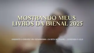 MOSTRANDO MEUS LIVROS DA BIENAL 2025!!