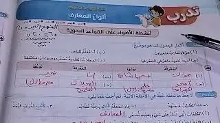 حل أنشطة الأضواء للقواعد النحوية أنواع المعارف#المنهج_الجديد #لغة_عربية #الصف_السادس_الابتدائي 2026 