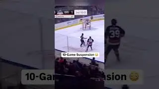 Hockey Player ABUSES Referee, Gets Suspended 10 Games😮😂 #hockey #icehockey #viralhockey