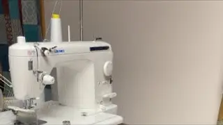 live! 2010q straight stitch juki sewing machine semi insustrial. threading