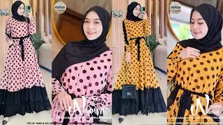 Model model baju gamis terbaru 2021 super cantik terlaris saat ini