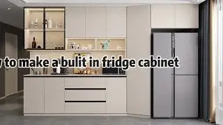 Built in fridge cabinet design ideas by Casa Custom